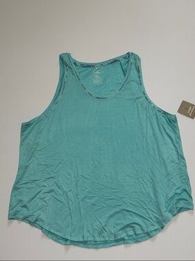 Simple Pleasures Teal Scoop Neck Sleep Tank